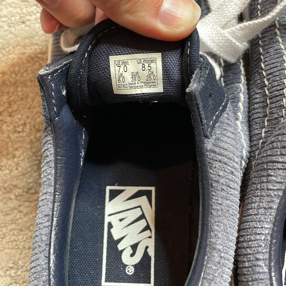 Blue lace up vans - Picture 5 of 5